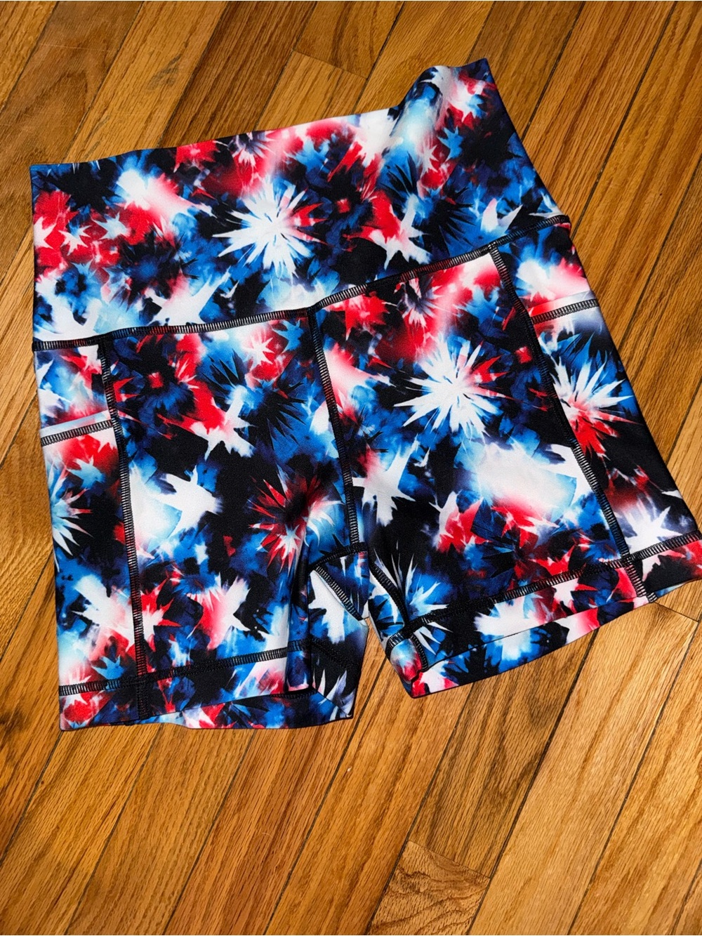 High-Waist Fire Works Rok the Box shorts